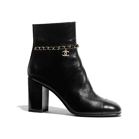 chanel leather|chanel leather boot with heel.